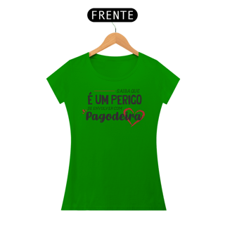 Nome do produto Baby Look Pagodeira (escrita preta)