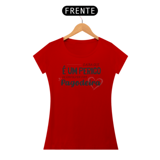 Nome do produto Baby Look Pagodeira (escrita preta)