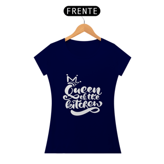 Nome do produto Camiseta Baby long Queen of the kitchen (letra branca)