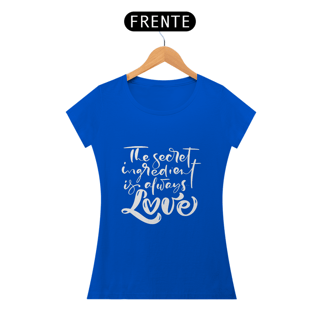 Nome do produto Camiseta Baby long Love - The secret ingredient