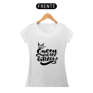 Nome do produto Camiseta Baby long Queen of the kitchen (letra preta)