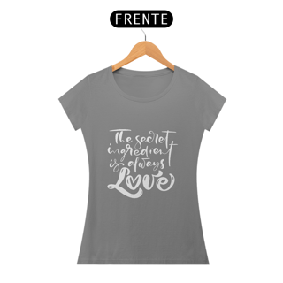 Nome do produto Camiseta Baby long Love - The secret ingredient