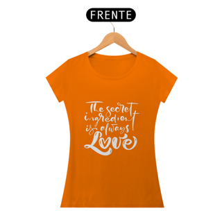Nome do produto Camiseta Baby long Love - The secret ingredient