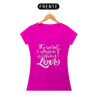 Nome do produto Camiseta Baby long Love - The secret ingredient