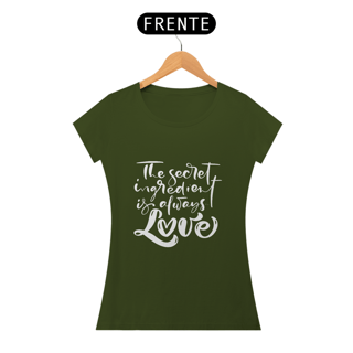 Nome do produto Camiseta Baby long Love - The secret ingredient