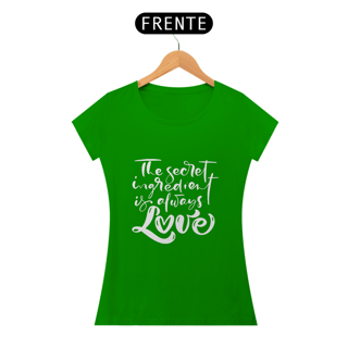 Nome do produto Camiseta Baby long Love - The secret ingredient