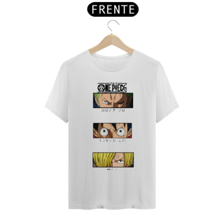 Nome do produto Camiseta Zoro, Luffy e Sanji - One Piece