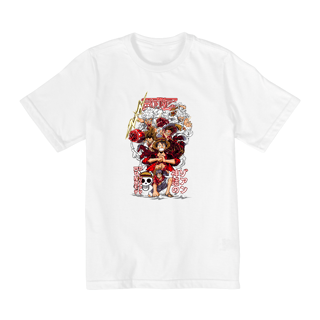 Nome do produto Camiseta Infantil Luffy todas as transformações ONE PIECE