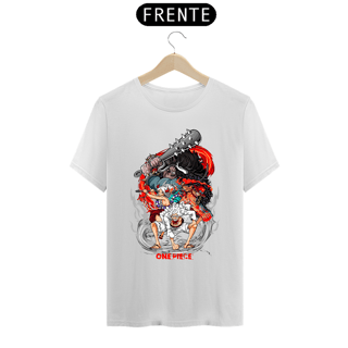 Nome do produto Camiseta ONE PIECE - Luffy Gear 5, Ace, Yamato e Kaido