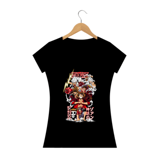 Nome do produto Camiseta Feminina Luffy todas as transformações ONE PIECE