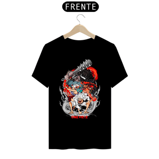 Nome do produto Camiseta ONE PIECE - Luffy Gear 5, Ace, Yamato e Kaido