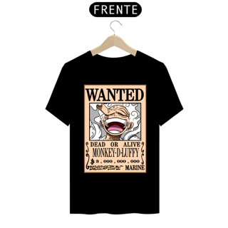 Nome do produto Camiseta Luffy Cartaz de Procurado - One Piece