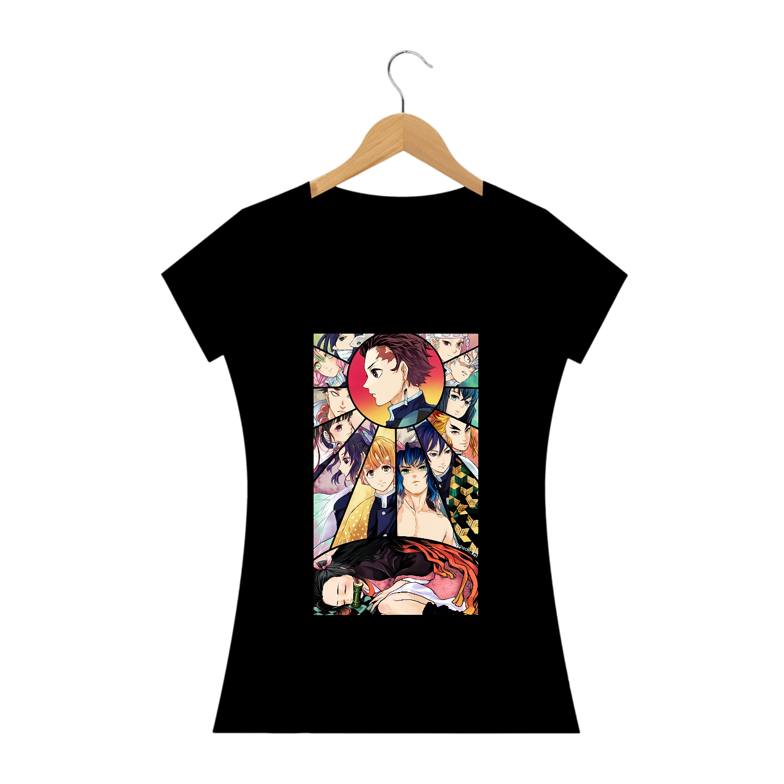 Camiseta feminina Demon Slayer