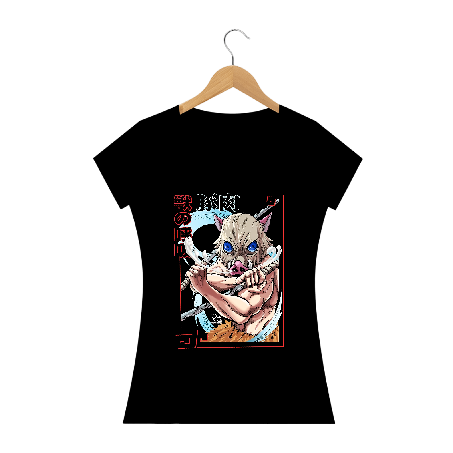 Camiseta feminina Inosuke - Demon Slayer