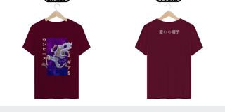 Nome do produto camisa Luffy - Sun God Nika