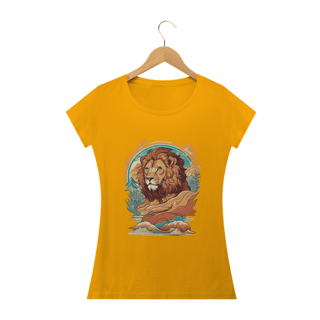 Nome do produto Camiseta Feminina Leão Surfista da Montanha