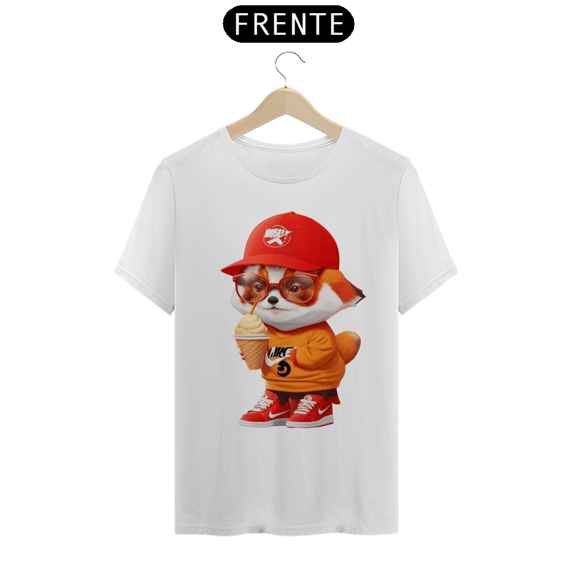 Camiseta Masculina Clássica Panda Estiloso