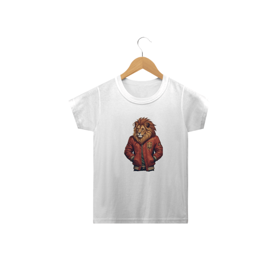 Camiseta Infantil Leão Atleta