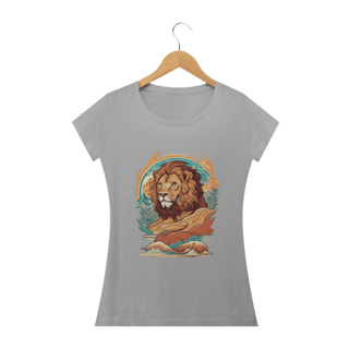 Nome do produto Camiseta Feminina Leão Surfista da Montanha