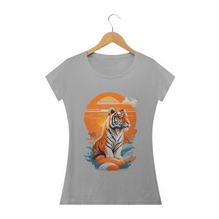 Nome do produto Camiseta Feminina Baby Look Tigre Solar