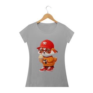 Nome do produto Camiseta Feminina Baby Look Panda Estiloso