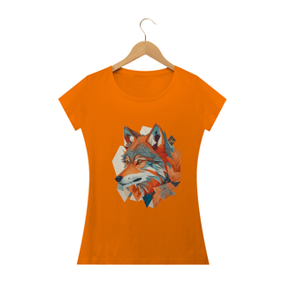 Nome do produto Camiseta Feminina Baby Look Lobo do Outono