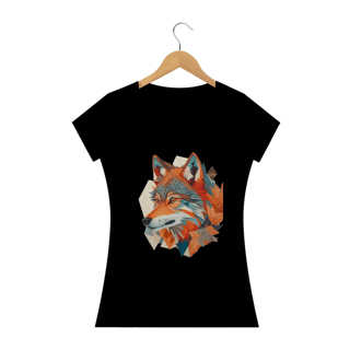 Nome do produto Camiseta Feminina Baby Look Lobo do Outono
