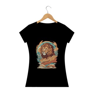 Nome do produto Camiseta Feminina Leão Surfista da Montanha
