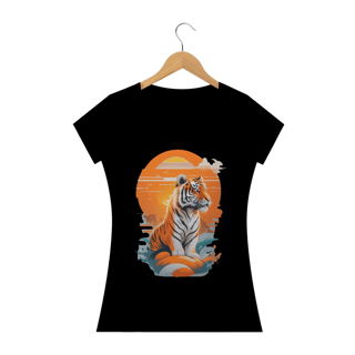 Nome do produto Camiseta Feminina Baby Look Tigre Solar