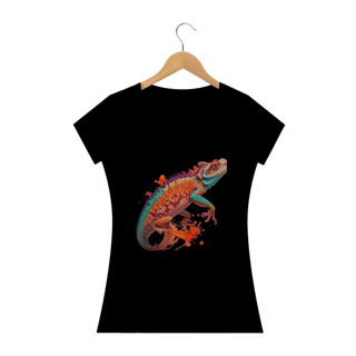 Nome do produto Camiseta Feminina Baby Look Camaleão