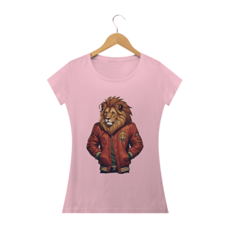 Nome do produto Camiseta Feminina Baby Look Leão Atleta