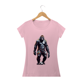 Nome do produto Camiseta Feminina Baby Look Gorila Artilheiro