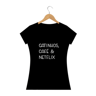Nome do produto Babylook Gatinhos Café e Netflix