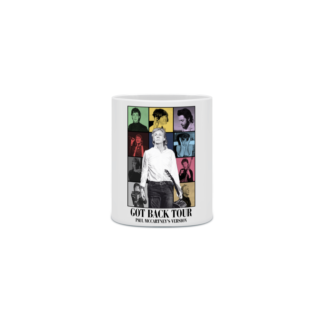 Nome do produto: Caneca Got Back Tour Paul McCartney\'s Version