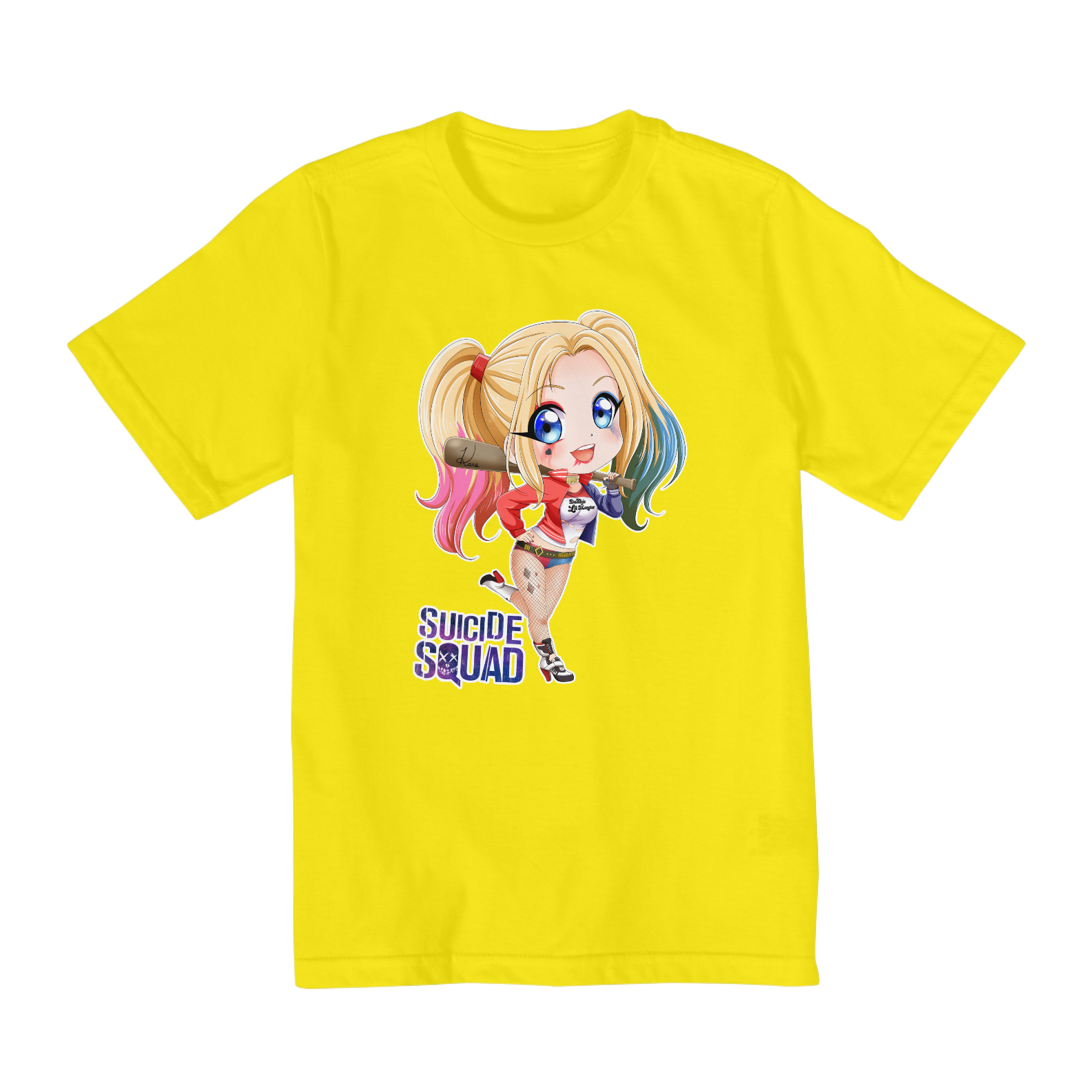 Camiseta Infantil - Unissex - 2 à 8 anos - Arlequina