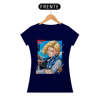 Nome do produto CAMISETA BABY LONG QUALITY - ADROID 18 - DRAGON BALL