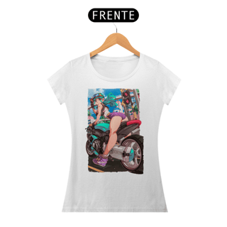 Nome do produto CAMISETA BABY LONG QUALITY - BULMA RIDER - DRAGON BALL