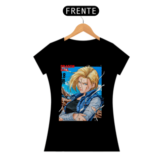 Nome do produto CAMISETA BABY LONG QUALITY - ADROID 18 - DRAGON BALL