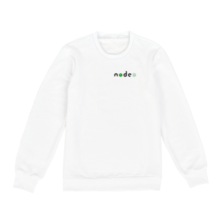 Moletom Node.js - Logo canto Branca