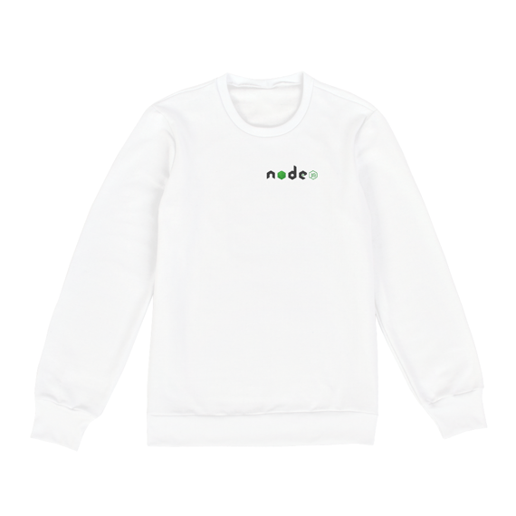 Moletom Node.js - Logo canto Branca