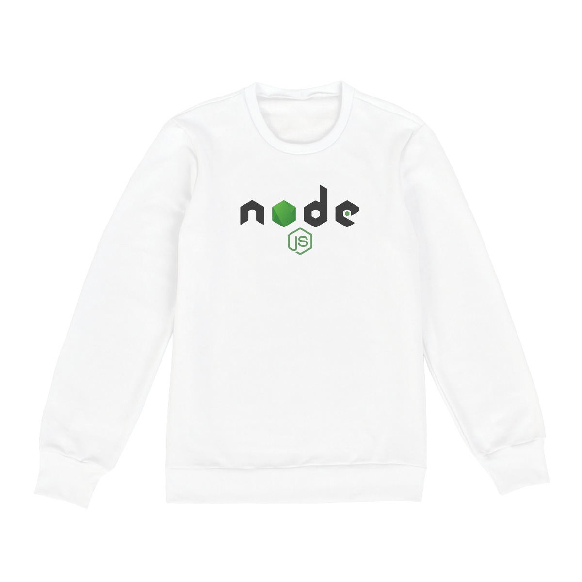 Nome do produto: Moletom Node.js - Logo centro Branco