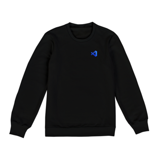 Nome do produto Moletom VS Code - Logo canto