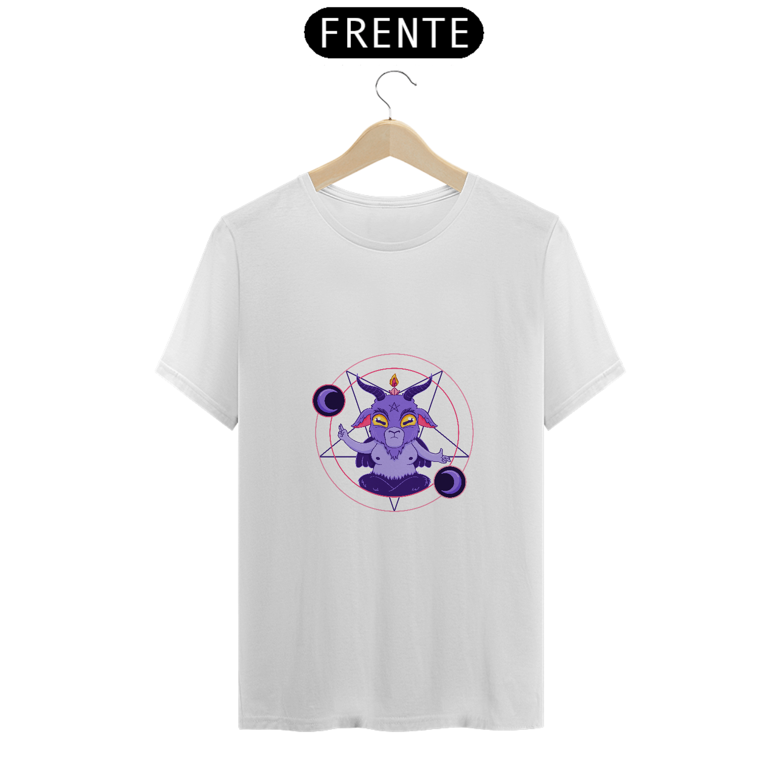 Camiseta Baphomet Fofo roxo