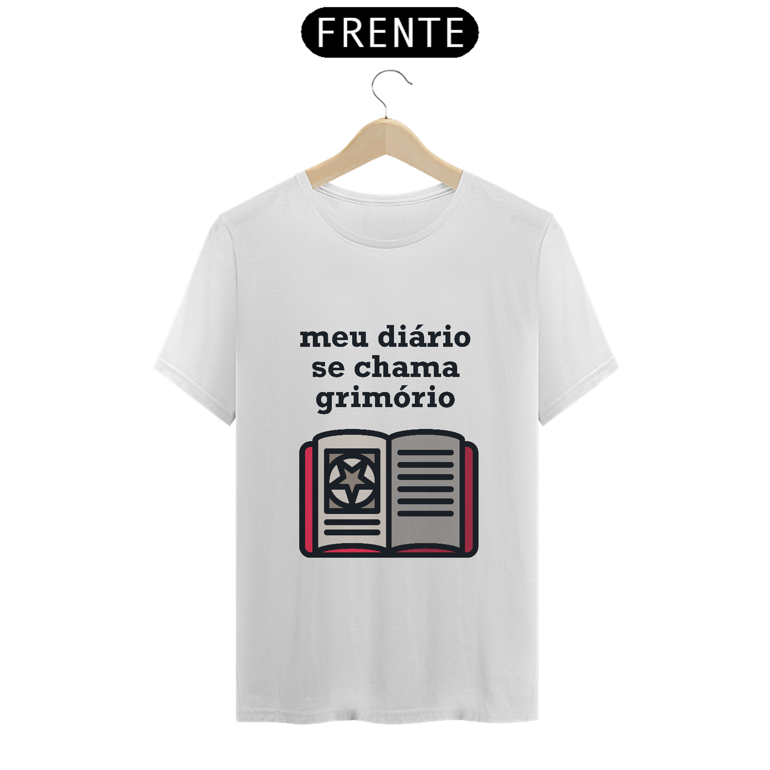 Camiseta meu diário se chama grimório