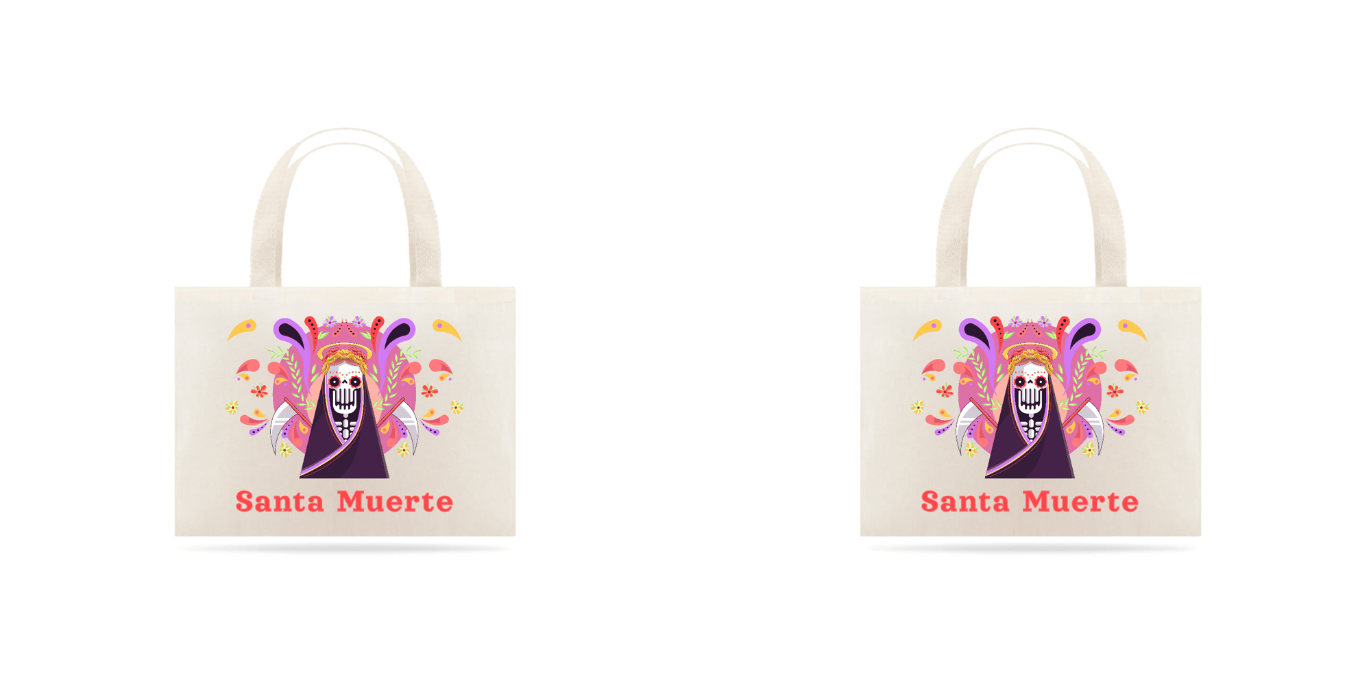 Ecobag Santa Muerte Colorida