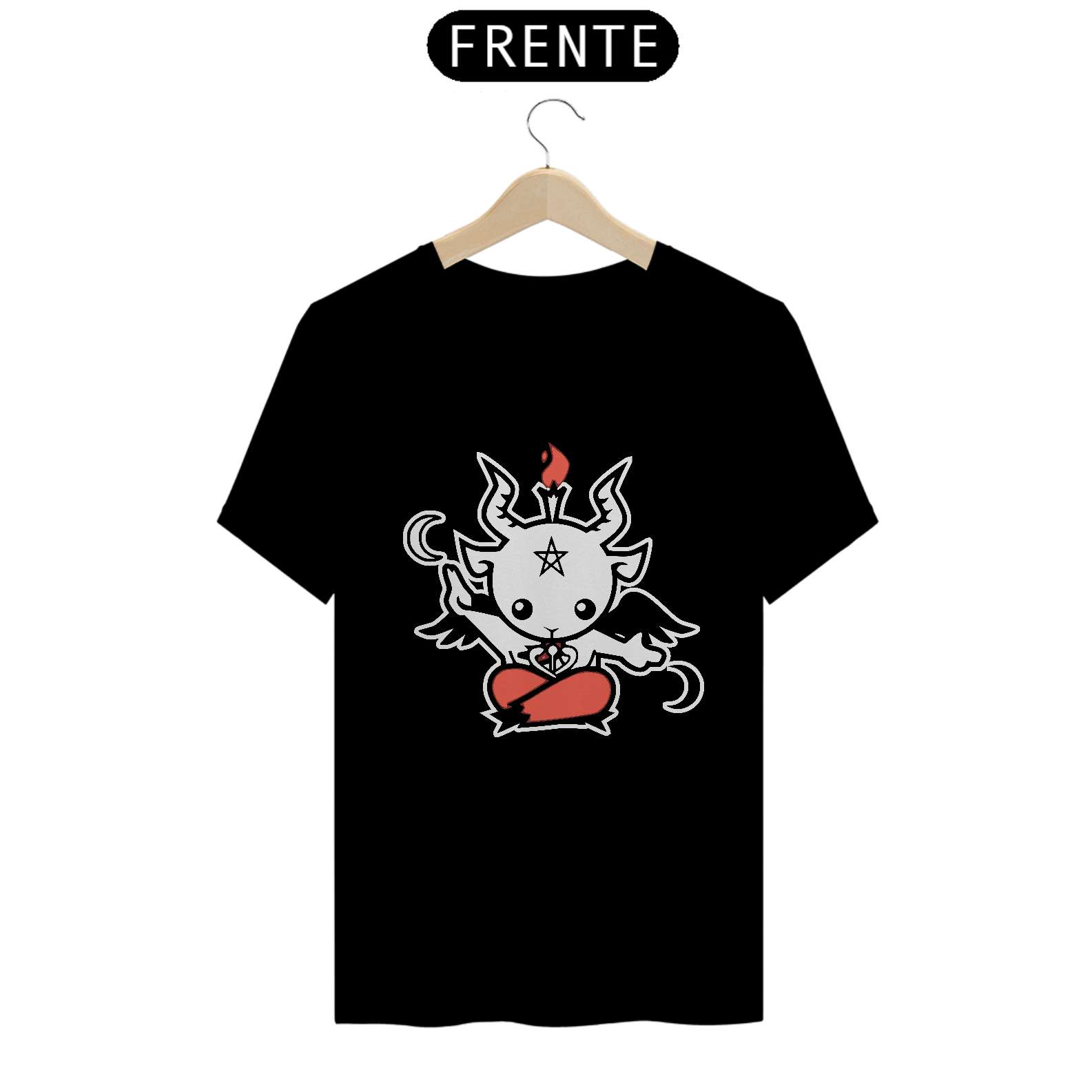 Camiseta Baphomet Fofo Chibi