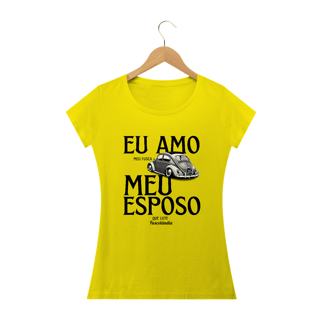 Nome do produto Camiseta Baby Long Quality Feminina - Eu Amo Meu Fusca