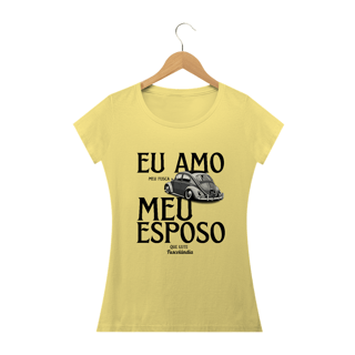 Nome do produto Camiseta Baby Long Estonada - Eu Amo Meu Fusca