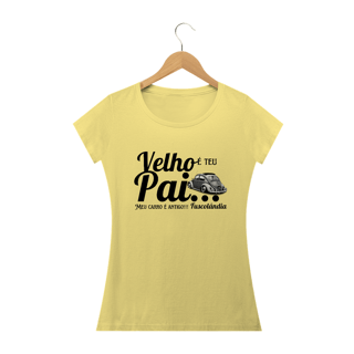 Nome do produto Camiseta Feminina Baby Long Estonada - Meu Carro É Antigo