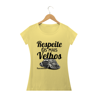 Nome do produto Camiseta Feminina Baby Long Estonada - Respeite Os Mais Velhos -
